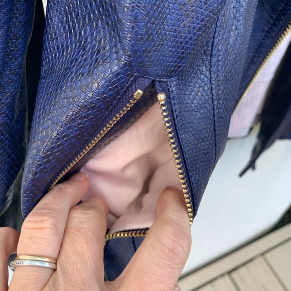 Reptile Blue biker coat - Picture 4 of 12